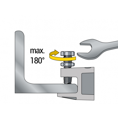 zacisk żeliwny PMV z gwintem M10 /opk=20szt./ 910PMV CELO (910PMV)